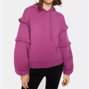 REBECCA MINKOFF
Evelyn Ruffle-Trim Hoodie NWT